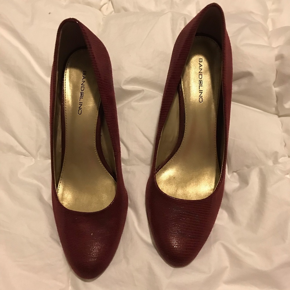 Burgundy Bandolino Heels